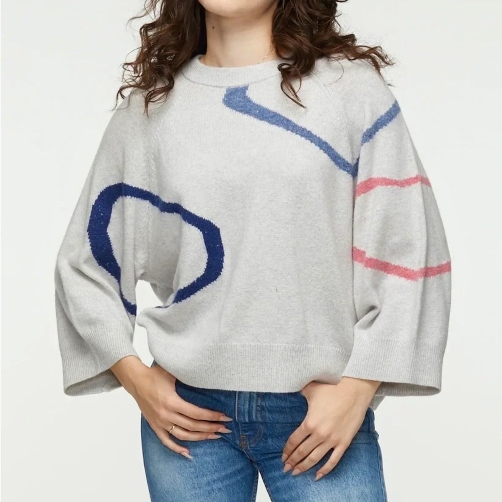 Zaket & Plover Swirl Sweater in Grey